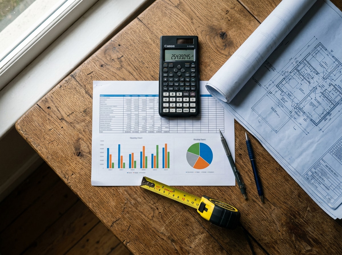 Itemized cost breakdown chart for a 2026 Maryland barndominium build by component