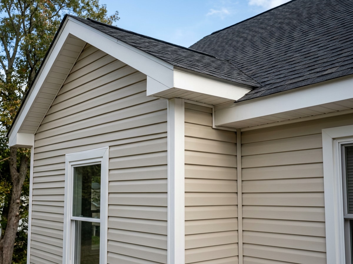 Completed home addition with matching exterior siding and roofline on a Virginia residential property