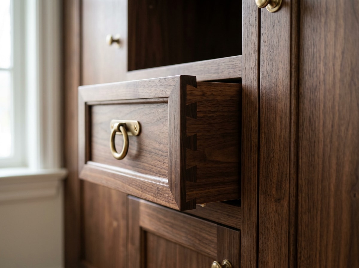 Custom millwork and cabinetry detail in a finished luxury interior